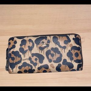 Coach Wild Beast Leopard Wallet